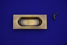 Flush Sash Lift - Antique Brass