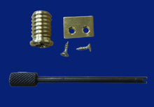 Sash Restrictor - 15 mm Polished Brass