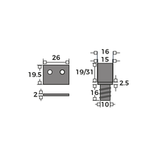 Sash Restrictor - 19mm Heavy Duty  Oil Rubbed Bronze with key