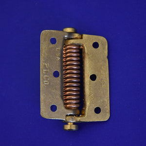 3" x 2.5" Solid Brass Spring Hinges