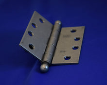 4" Monthard Steel Hinges with Pewter Finish